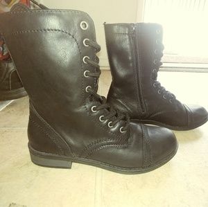 Black Combat boots